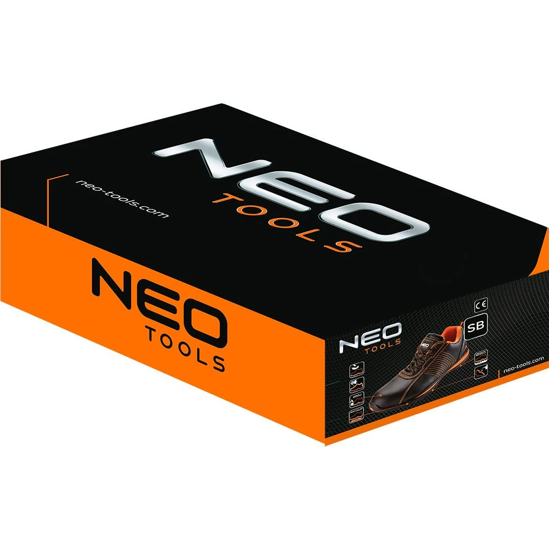 Neo Tools Półbuty SB SRA odiniai darbo batai, plienine nosele, 39 dydis