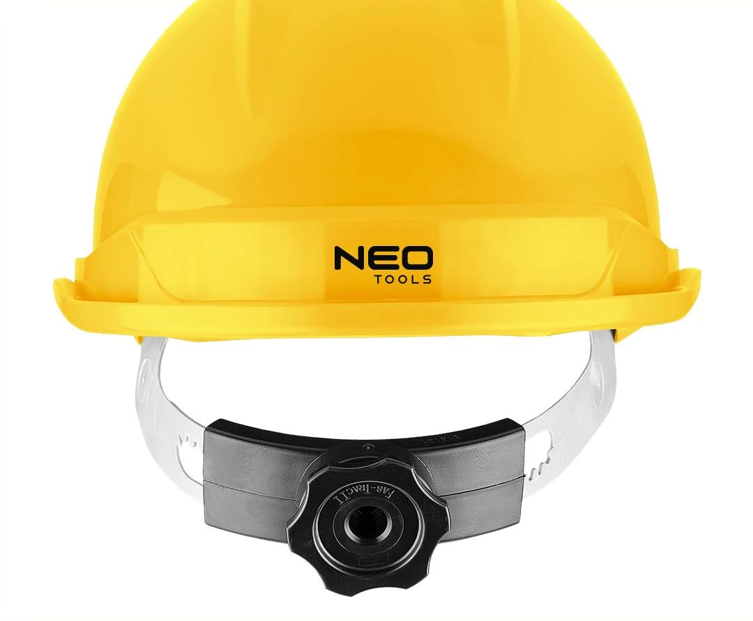 Geltonas NEO 97-220 šalmas su reguliavimo mechanizmu