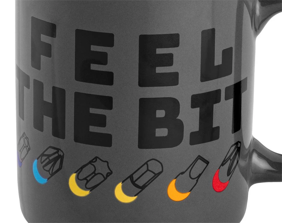 Neo Puodelis su nadrukiem FEEL THE BIT, 330ml