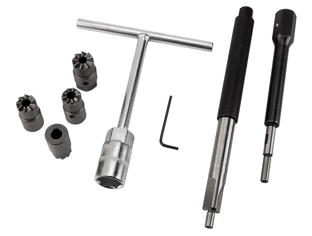Neo Tools Frezy Purkštukų lizdų valymo pjaustytuvai - 17 vnt. rinkinys