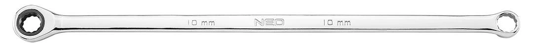 Neo Tools Klucze Ilgi reketiniai žiediniai raktai, 6 vnt. rinkinys, 8–19 mm, minkštas dėklas