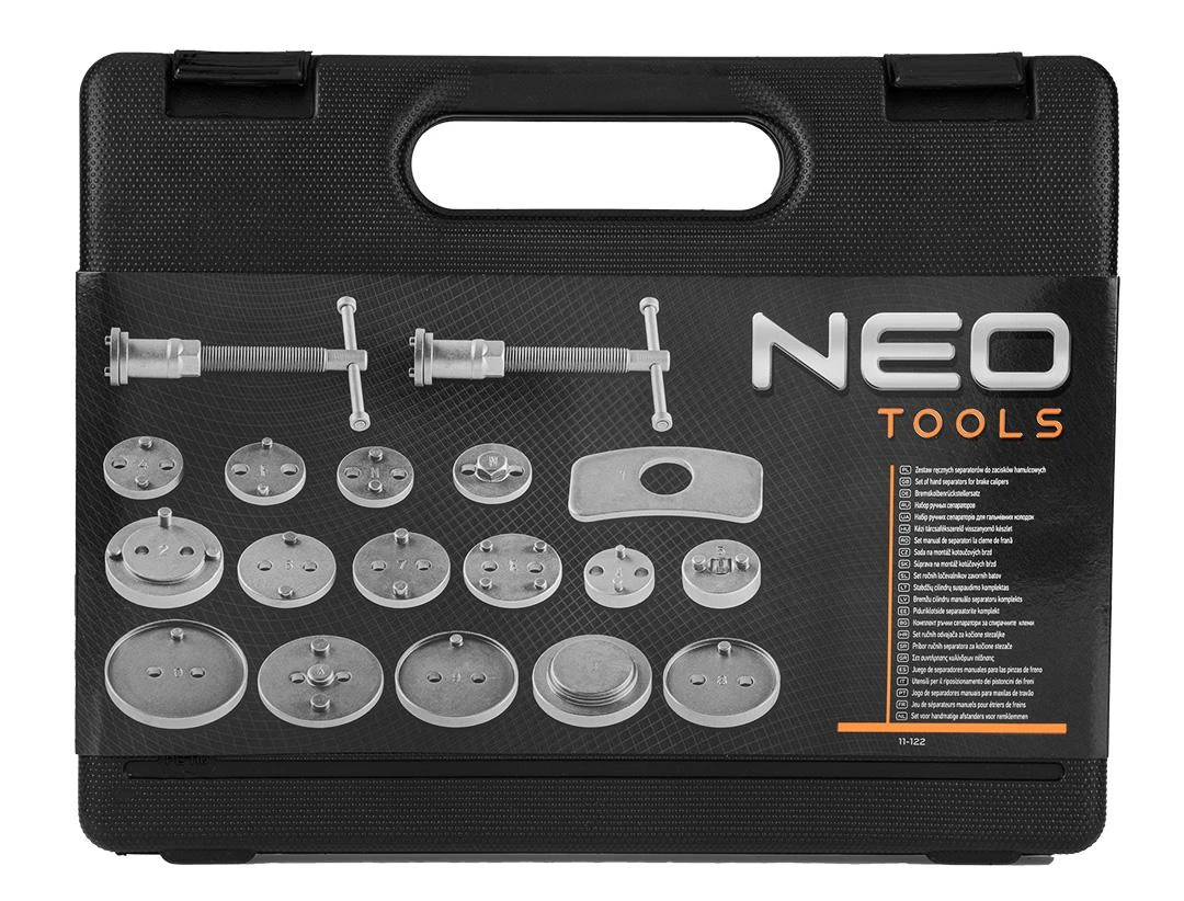 Neo Tools Rankinių stabdžių suportų skirtuvų rinkinys Neo, 12 vnt