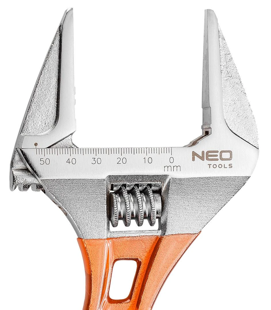 Neo Tools Klucz Trumpas reguliuojamas veržliaraktis 185 mm, diapazonas 0–53 mm