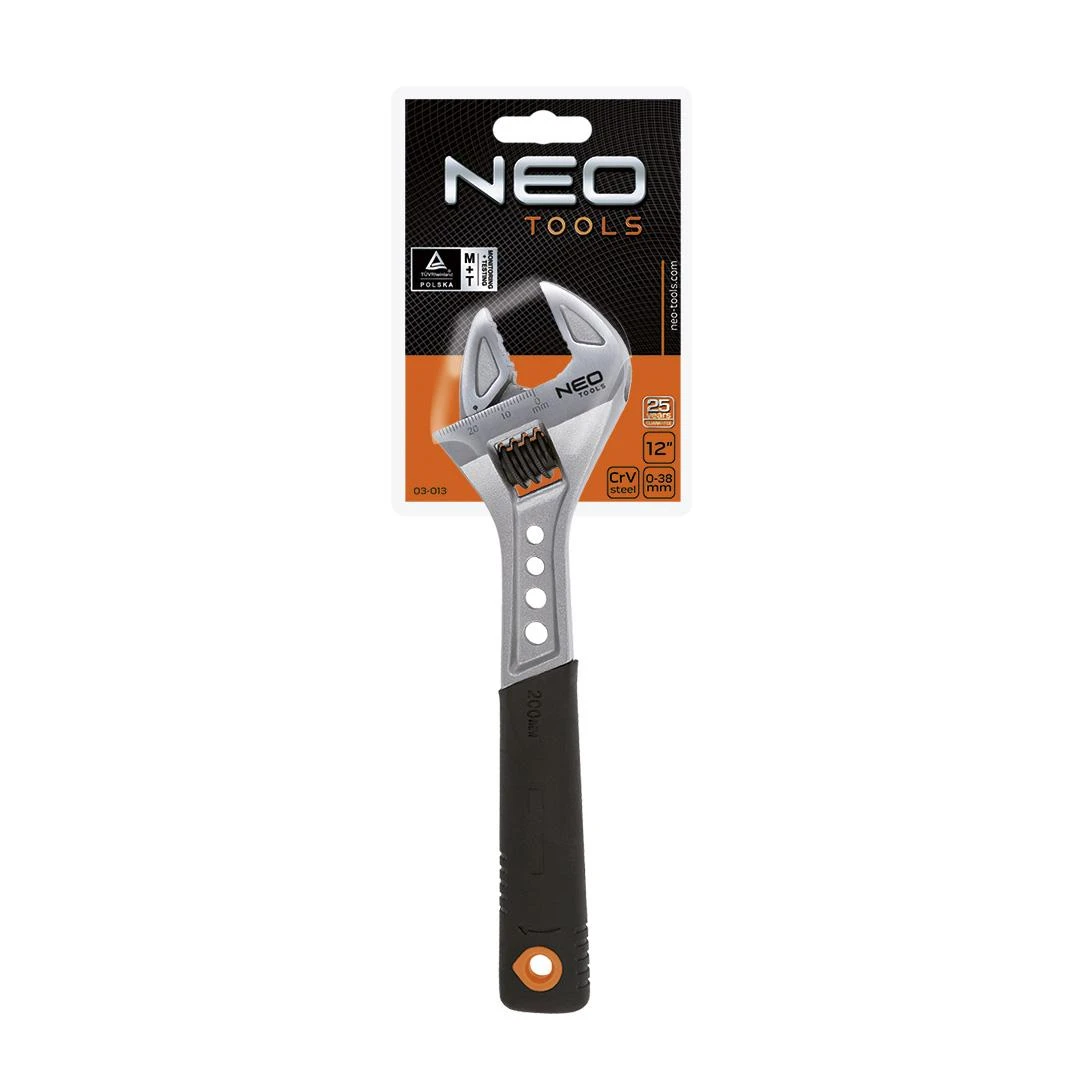 Klucz Reguliuojamas veržliaraktis 150 mm, diapazonas 0–24 mm