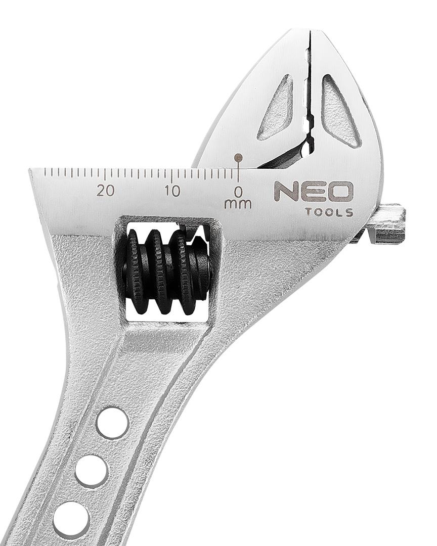 Neo Tools Reguliuojamas veržliaraktis 200 mm, diapazonas 0-29 mm