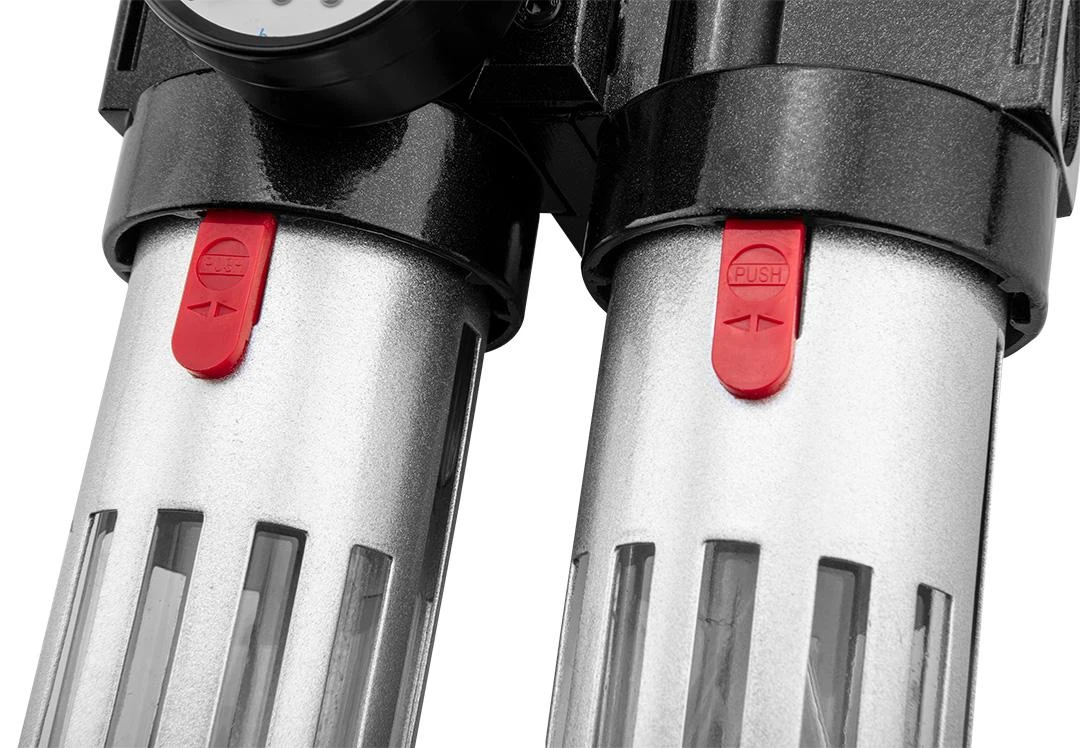 Kondicionierius Neo Tools Rinkinys Oro valymo rinkinys, filtras, tepimo įtaisas ir reduktorius, 1/2 colio metalinis korpusas
