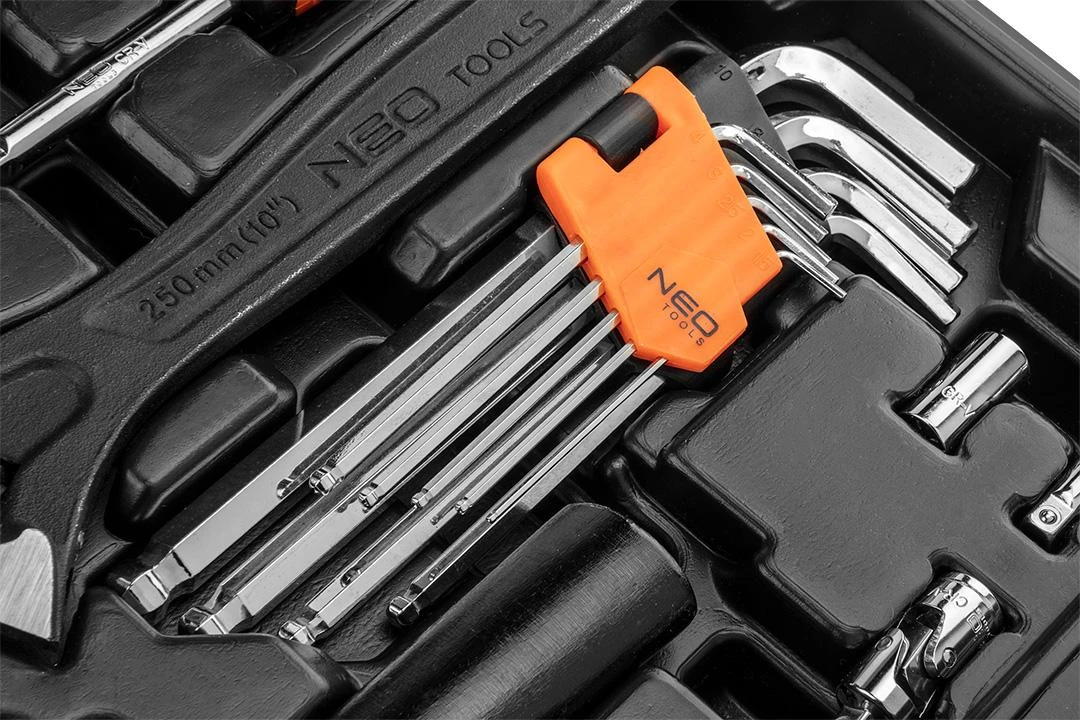 Neo Tools Rinkinys Įrankių rinkinys, 143 dalys