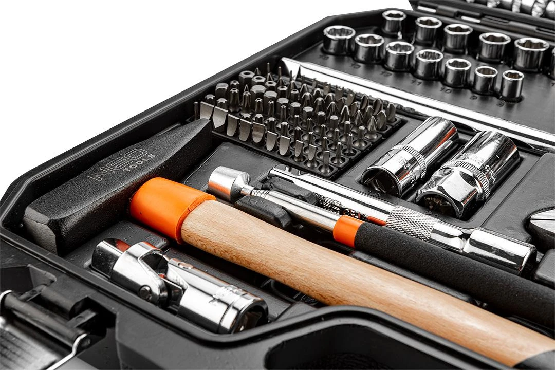 Neo Tools Rinkinys Įrankių rinkinys, 143 dalys