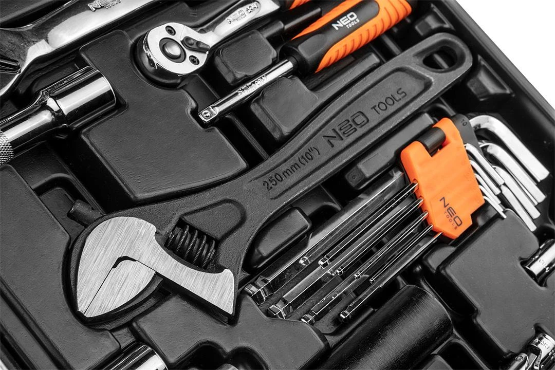 Neo Tools Rinkinys Įrankių rinkinys, 143 dalys