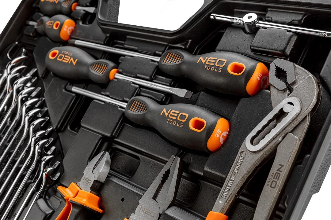 Neo Tools Rinkinys Įrankių rinkinys, 143 dalys