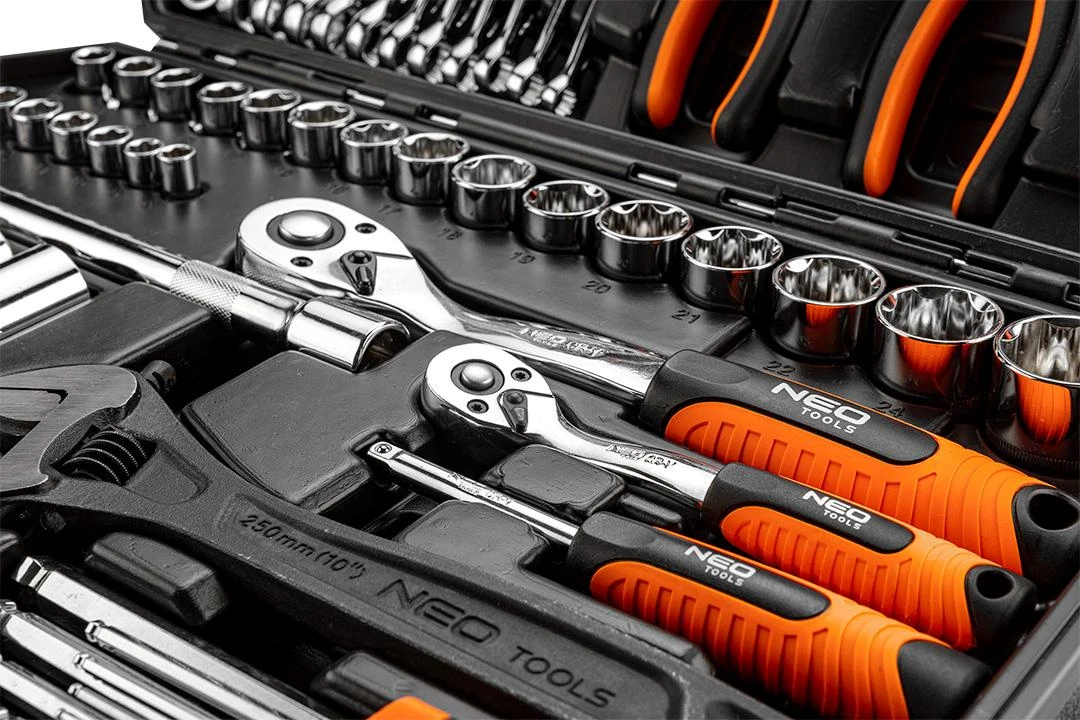 Neo Tools Rinkinys Įrankių rinkinys, 143 dalys