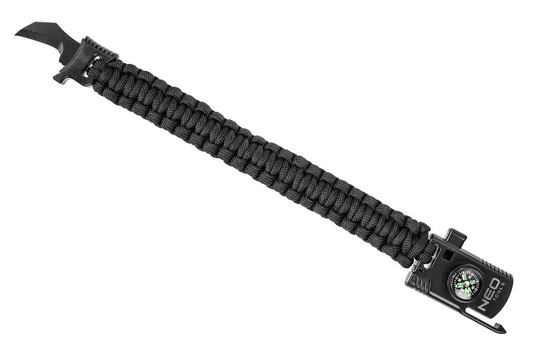 Neo Tools Set 3 elementų rinkinys (priekinis žibintas 99-026, 5 viename išgyvenimo apyrankė 63-140, sulankstomas peilis)