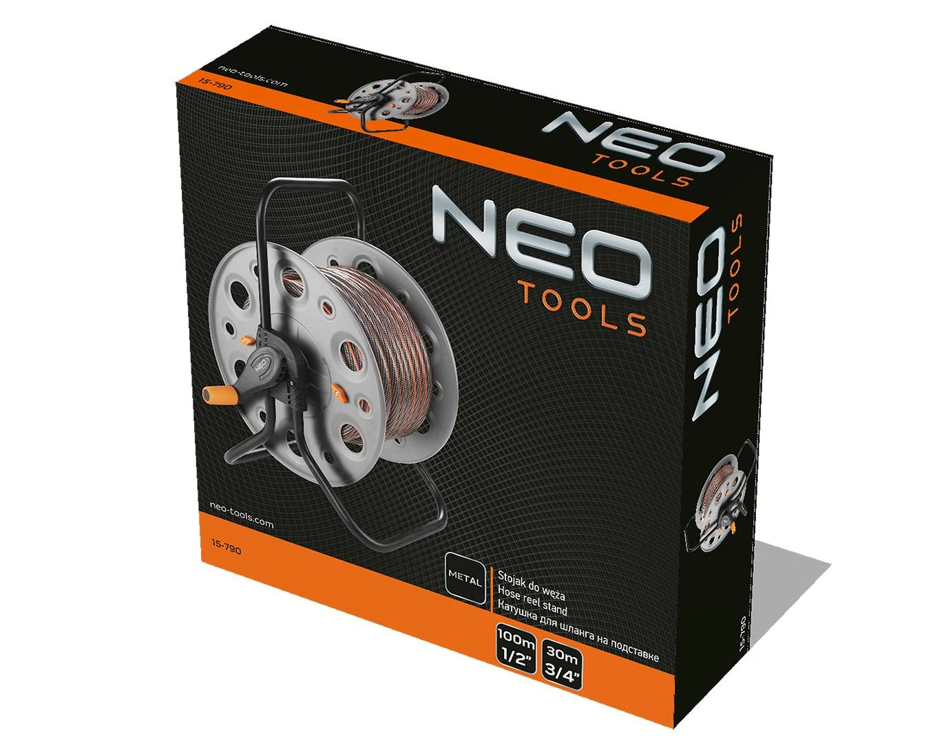 Laistymo žarnos vežimėlis Neo 15-790; be žarnos