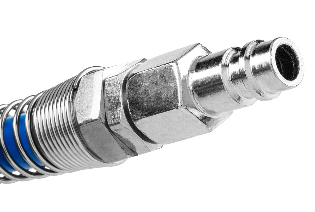 NEO PNEUMATINĖ SPIRALINĖ ŽARNA 6 x 10mm 15m, POLIURETANAS, SU JUNGTIS