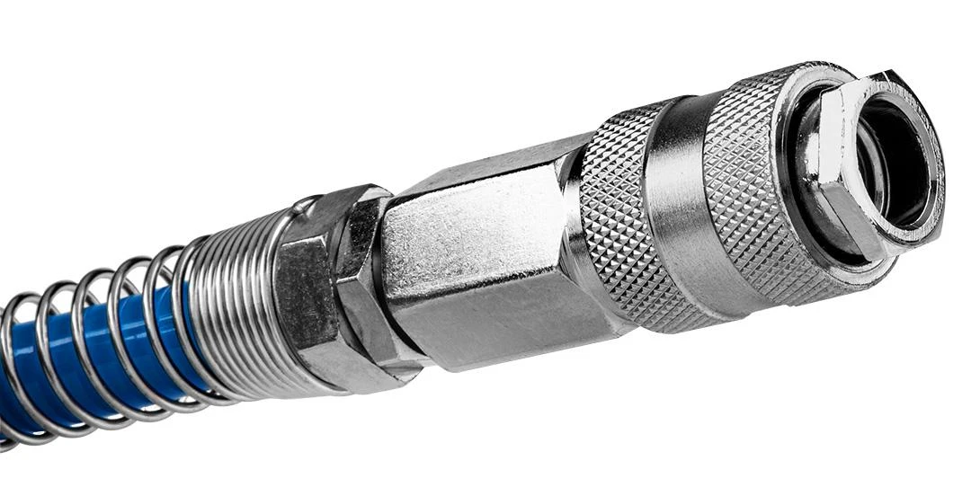 NEO PNEUMATINĖ SPIRALINĖ ŽARNA 6 x 10mm 15m, POLIURETANAS, SU JUNGTIS