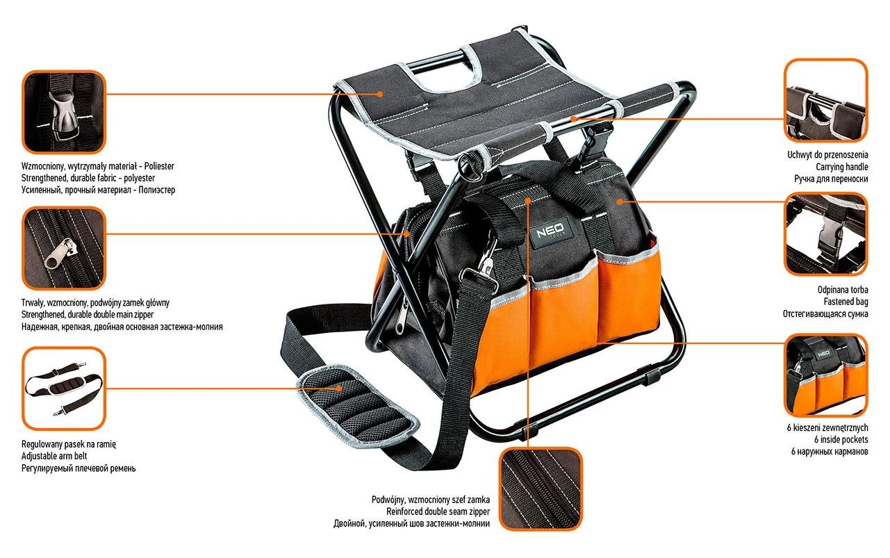 Neo Tools Įrankių krepšys su kėde Neo 84-306