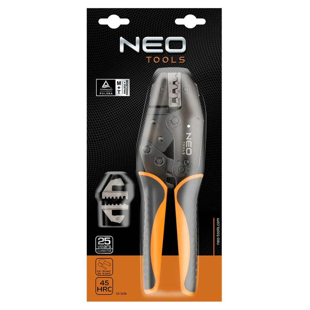 Szczypce NEO užspaudimo mašina 0,5-16 mm antgaliams (01-506)