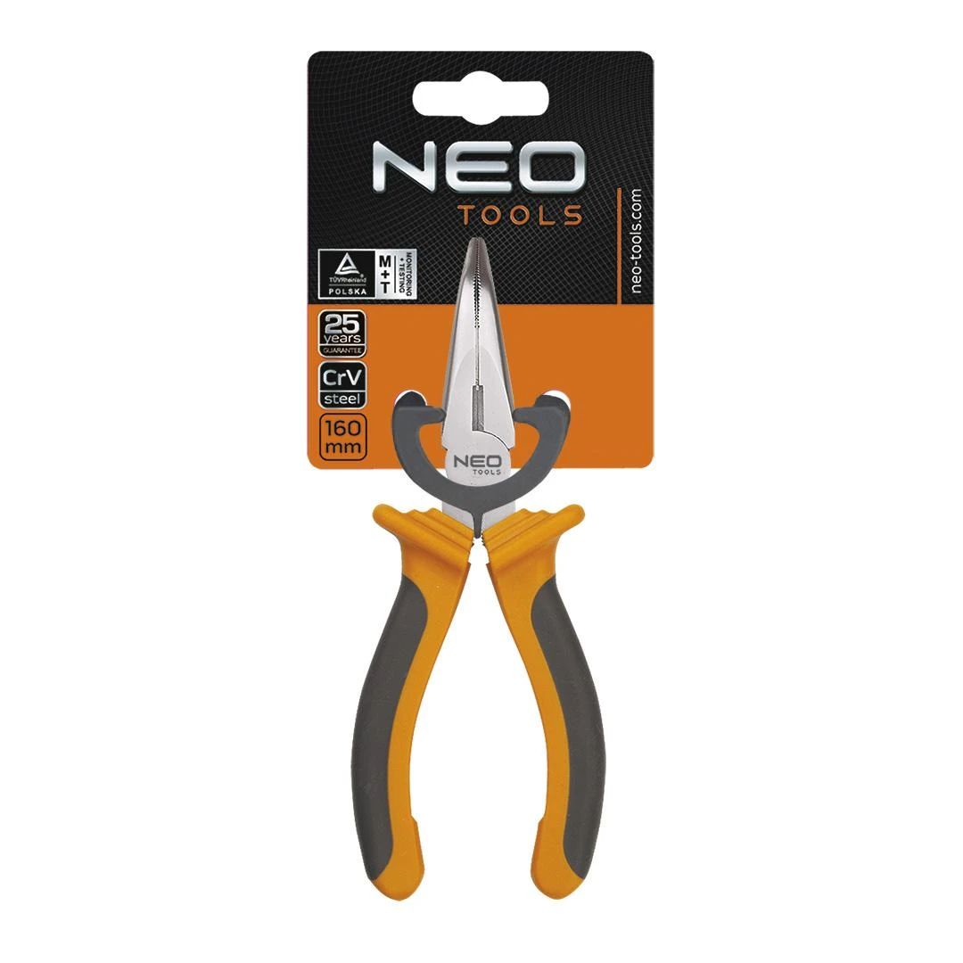 Szczypce Replės pailgintos, lenktos 160mm. Neo Tools