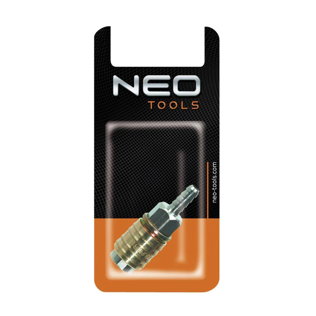 Szybkozłączka NEO TOOLS greito junginio mova kompresoriui, išoriniu sriegiu, Ø10 mm. 12-622