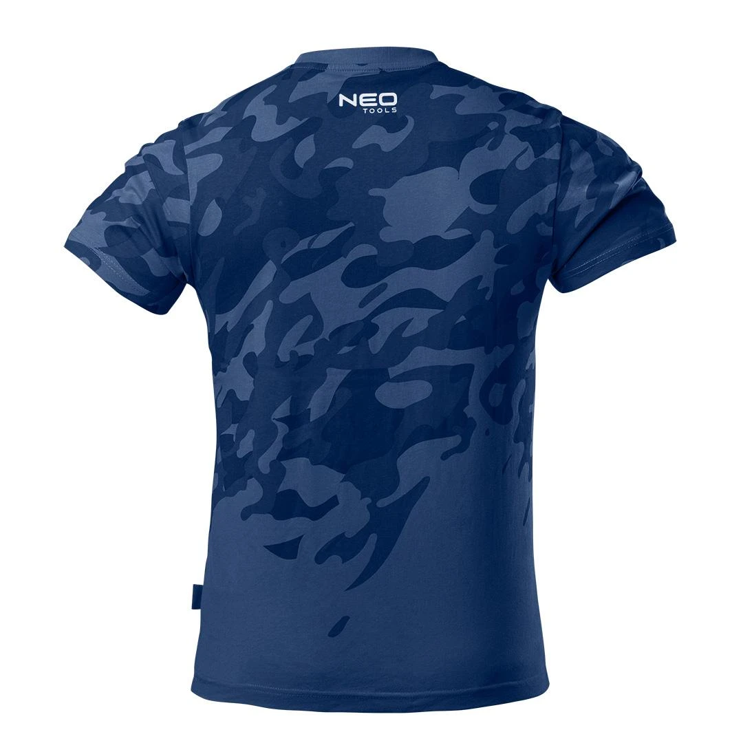 Neo T Shirt Kamufliažiniai tamsiai mėlyni darbo marškinėliai, M dydis