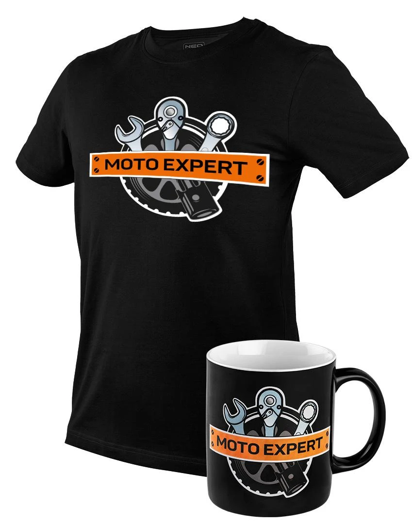 T Shirt Marškinėliai su spauda, ​​MOTO Expert, M dydis