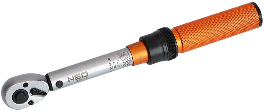 Neo Tools 1/4" sukimo momento raktas, 5-25 Nm