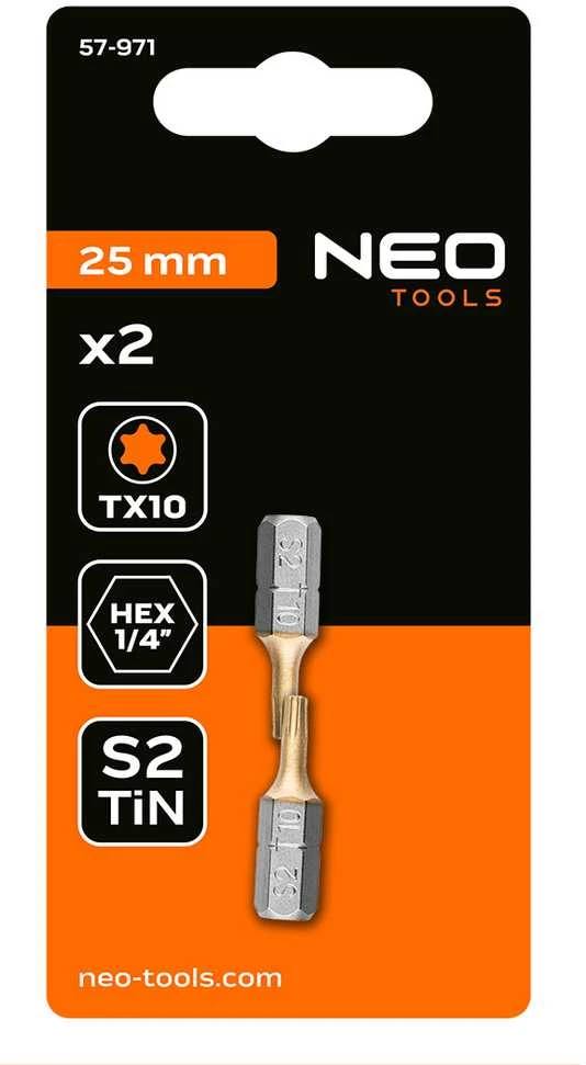 Koncówki Atsuktuvo antgaliai TX10 x 25 mm, 2 vnt.