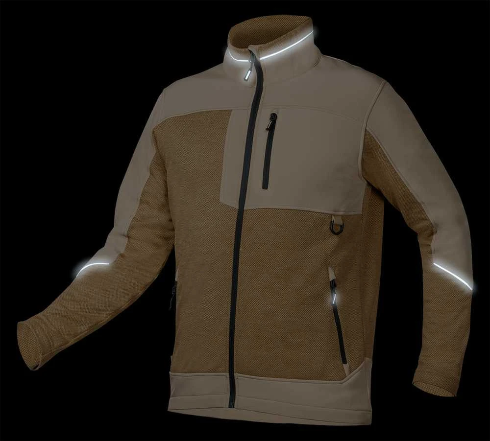 Neo Tools Bluza, OUTDOOR softshell džemperis, smėlio spalvos, XXXL dydis