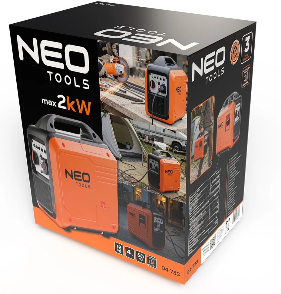 Neo Tools generatorius inwertorowy 2000W