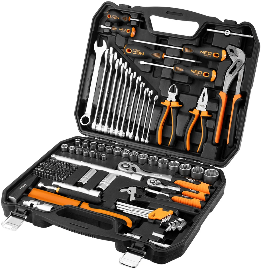 Neo Tools Rinkinys Įrankių rinkinys, 143 dalys