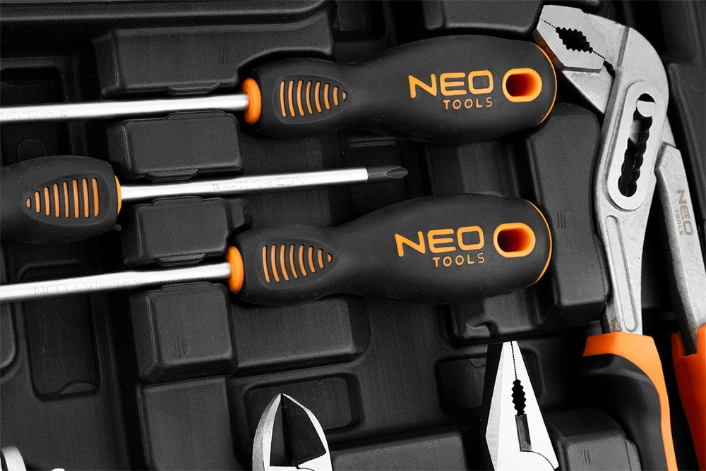 Neo Tools Rinkinys Įrankių rinkinys, 143 dalys