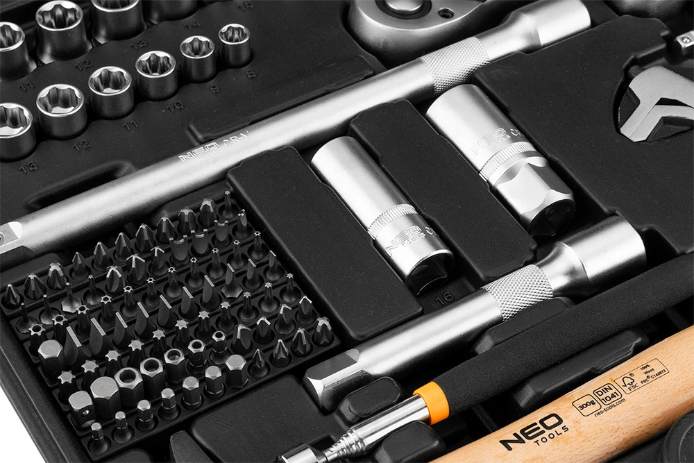 Neo Tools Rinkinys Įrankių rinkinys, 143 dalys