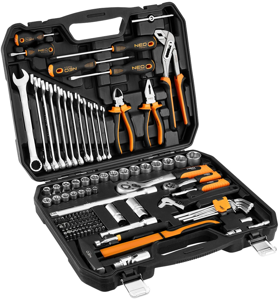 Neo Tools Rinkinys Įrankių rinkinys, 143 dalys