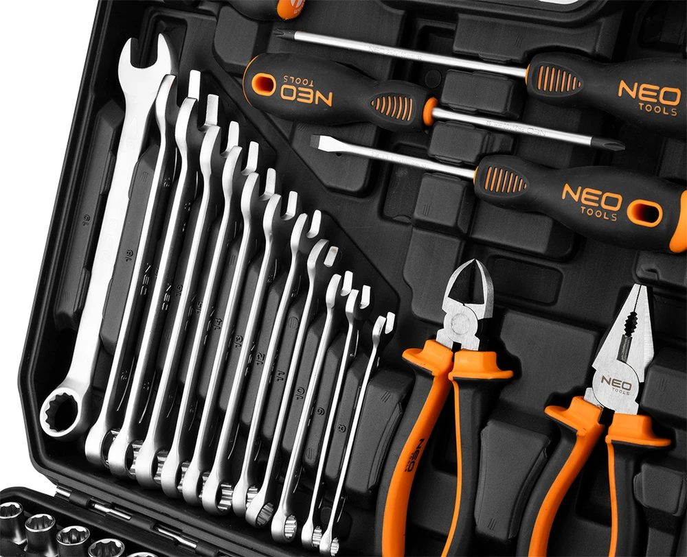 Neo Tools Rinkinys Įrankių rinkinys, 143 dalys