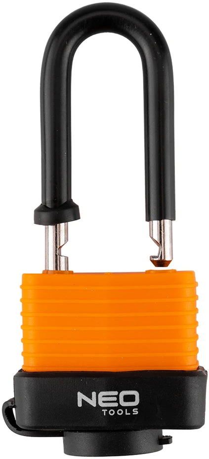 Neo Tools Kłódka długa wodoodporna laminowana osłona gum. 40mm
