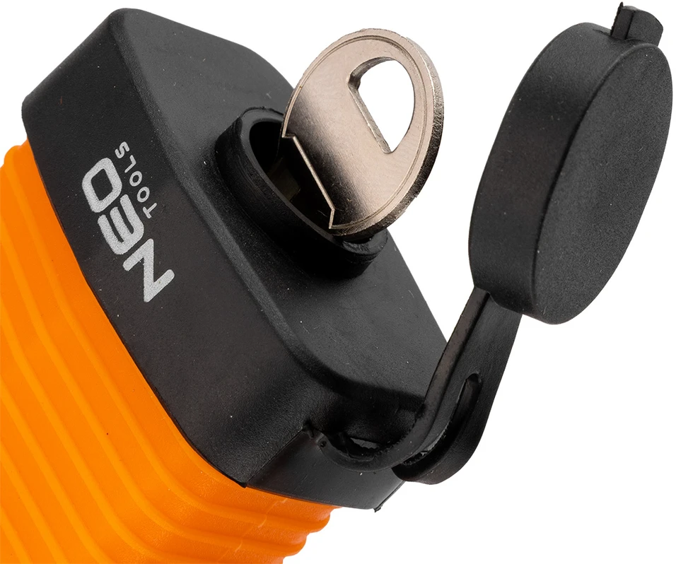 Neo Tools Kłódka długa wodoodporna laminowana osłona gum. 40mm