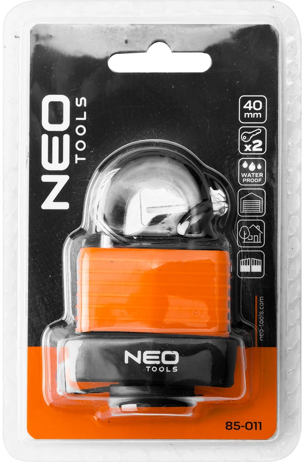 Neo Tools Vandenims atspari spyna su laminuota guminės apsauga, 40 mm