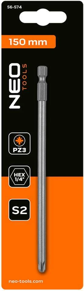 Końcówka PZ3 x 150 mm atsuktuvo antgalis
