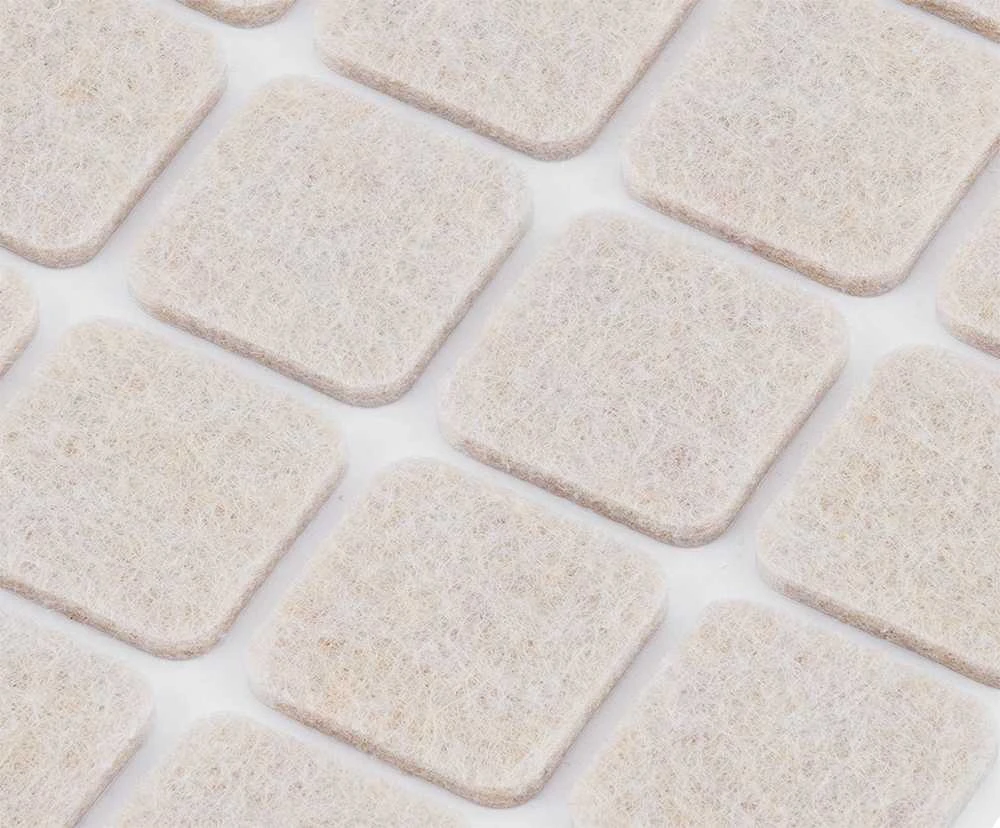 Podkładki Lipnūs veltinio įklotai, šviesiai rudi, 20x20 mm, 20 vnt.