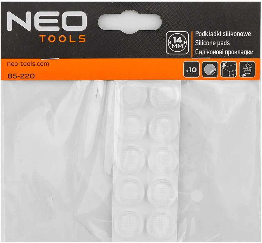 Neo Podkładki Lipnūs silikoniniai įklotai 14 mm, 10 vnt.