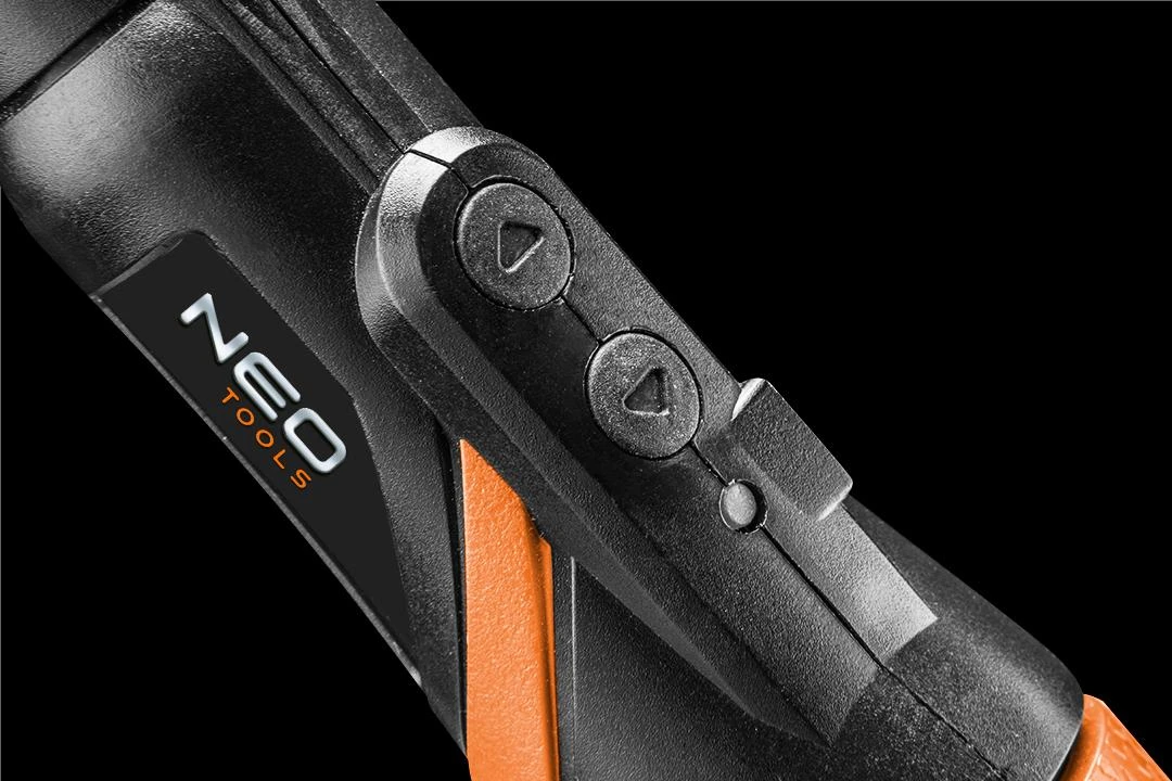 Neo Tools Wkrętak USB-C 3,6 V ličio jonų belaidis atsuktuvas, plastikinė dėžutė + priedai