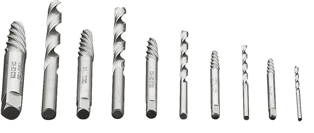 Wykrętaki Grąžtų komplektas 2-7,5 mm