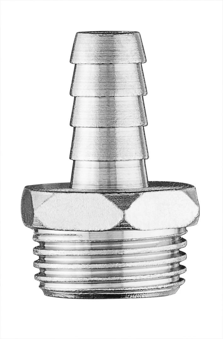 Złącze 10 mm žarnos jungtis su 1/2 colio išoriniu sriegiu