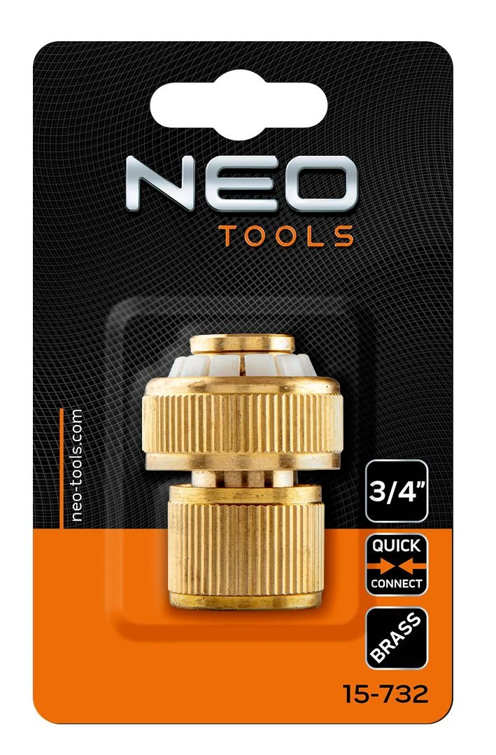 Neo Tools žarnos jungtis 3/4", žalvaris