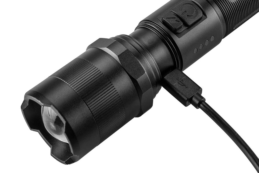 Neo Tools tvirtas audinys, reguliuojamas dirželis, 1xled, 1x2200 mah, aliuminis, juoda, ipx4, priartinimo funkcija