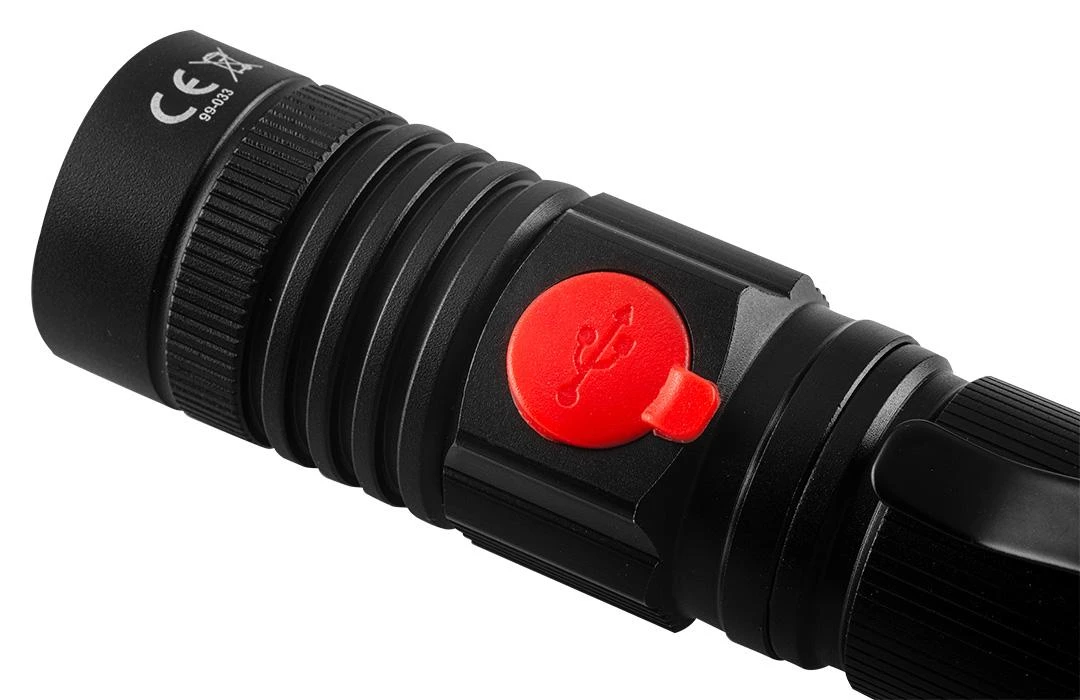 Neo Žibintuvėlis, 800lm 2-in-1 CREE T6 LED USB įkraunamas žibintuvėlis