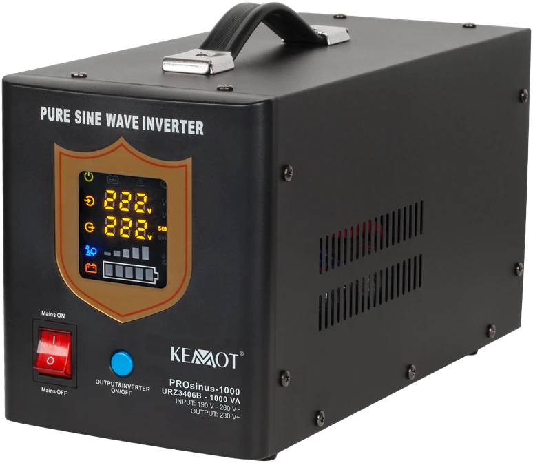 Nepertraukiamo maitinimo šaltinis 700W 12V/230Vac KEMOT PROsinus-700