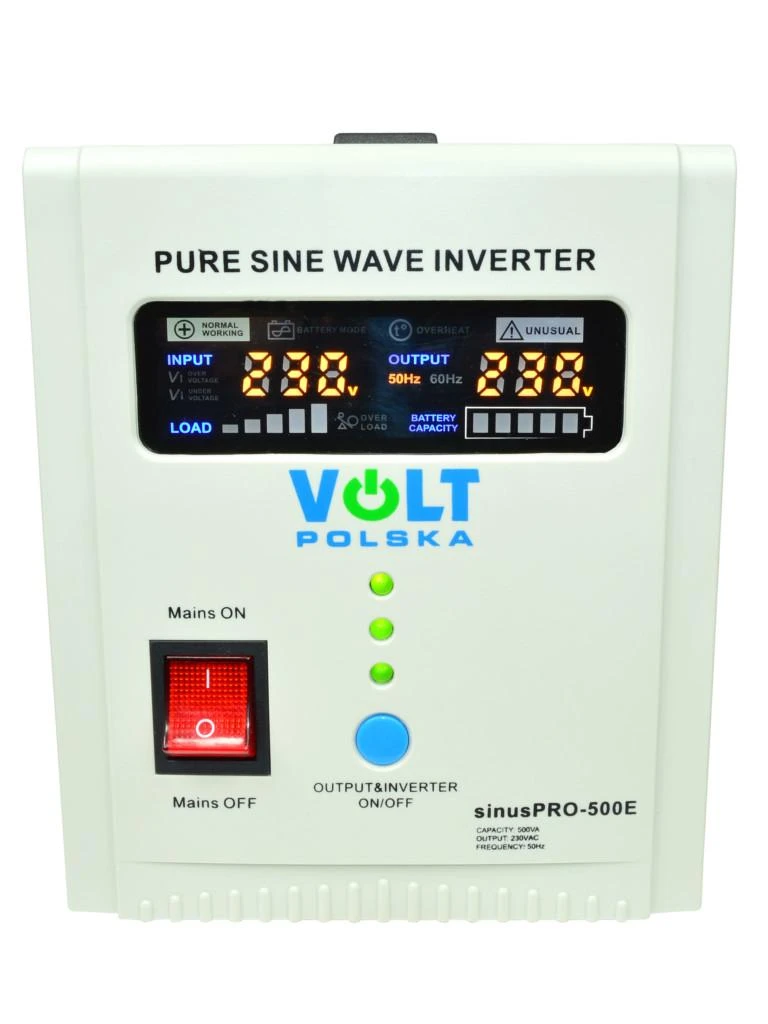 Volt Iso Trade Nepertraukiamo maitinimo šaltinis UPS SINUS PRO 500E 12 / 230V