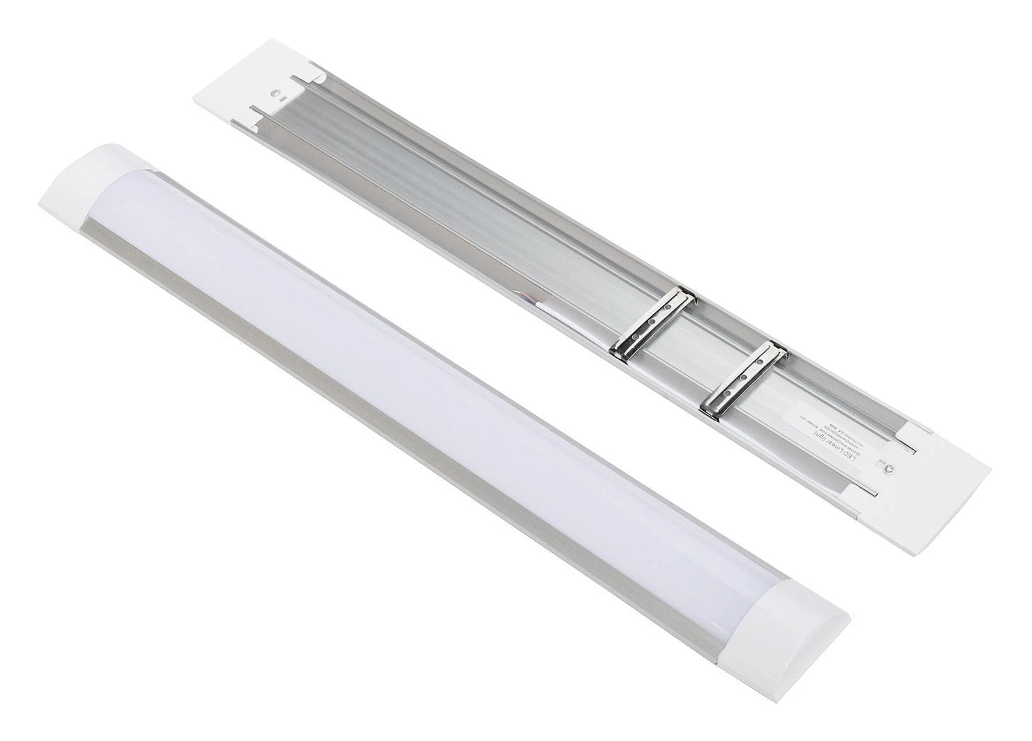 Nvox paviršiuje montuojama linijinė lempa LED skydelis plonas 60cm 18w 3000k šiltas
