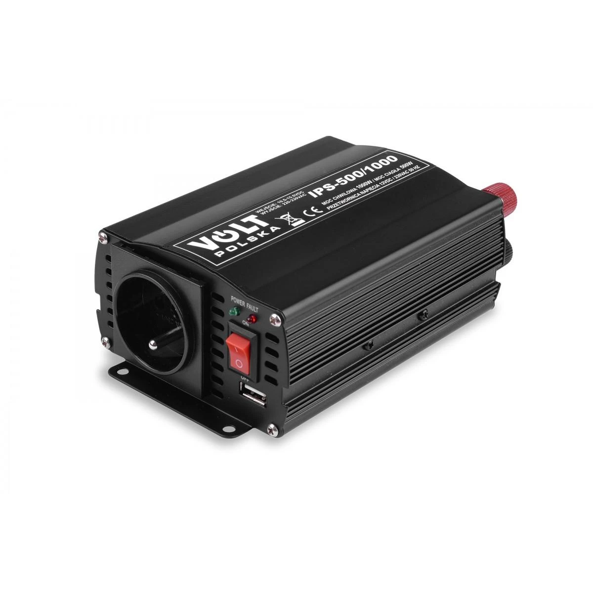 Volt Polska įtampos keitiklis su USB jungtimi